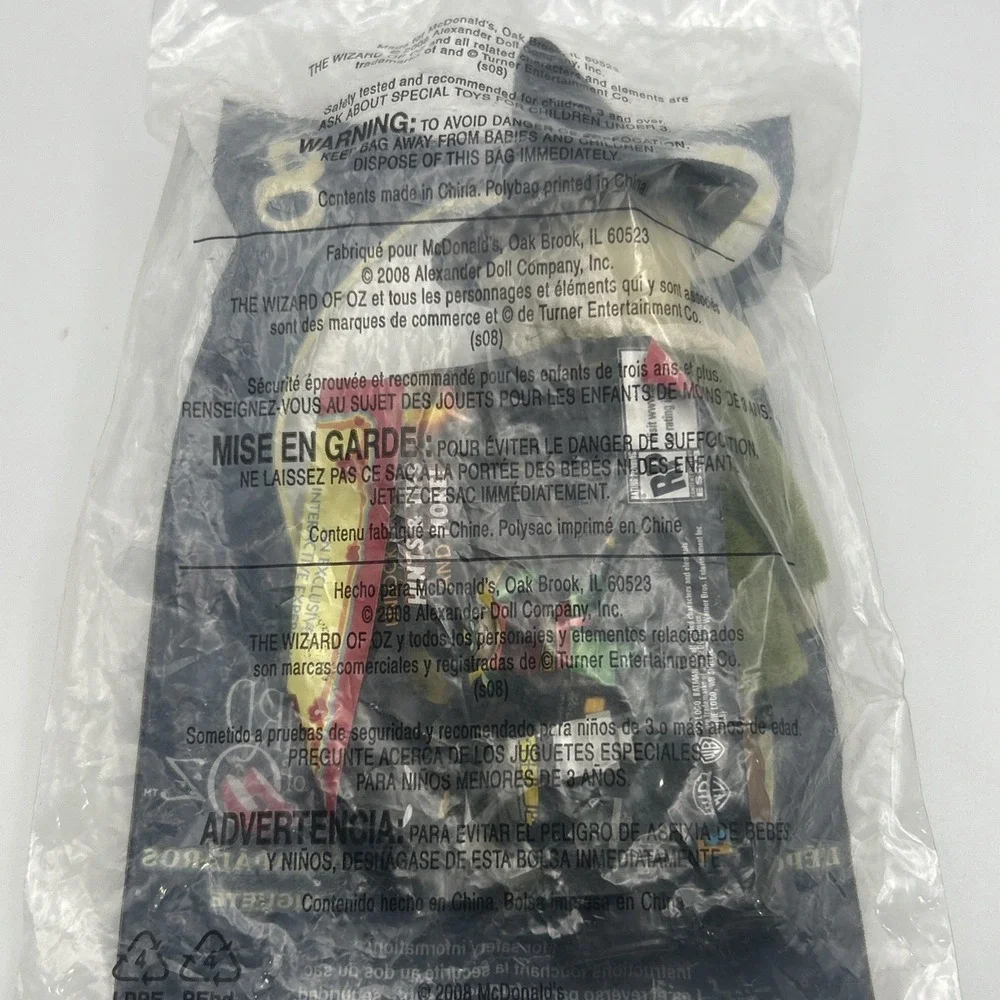 McDonald's Wizard of Oz Madame‎ Alexander Happy Meal Toy 2008 Set Of 5 Sealed